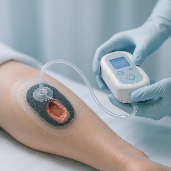 کلینیک زخم نیلمهر | درمان زخم بستر و زخم پای دیابتی در شهریار، اندیشه و فردیس 7 وکیوم تراپی در درمان زخم