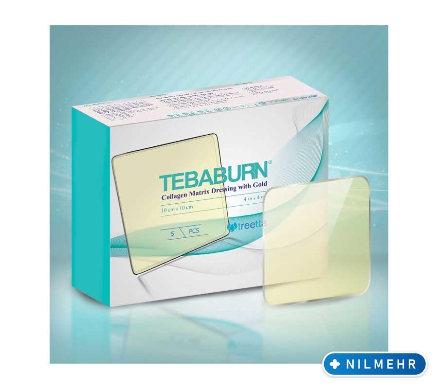 پانسمان کلاژن حاوی نانو ذرات طلا طبابرن تریتا | Tebaburn 1 پانسمان کلاژن حاوی نانو ذرات طلا طبابرن تریتا | Tebaburn